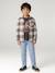 Long-sleeved T-shirt for boys bordeaux red+marl white+slate grey - vertbaudet enfant 