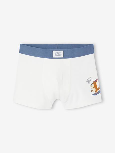 Lot de 5 boxers garçon bleu jean - vertbaudet enfant 