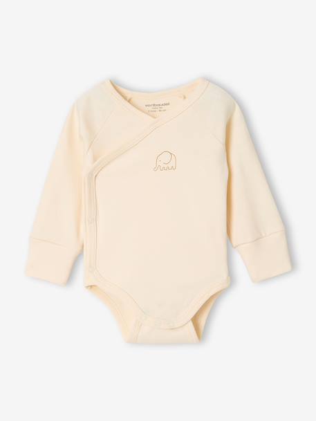 Pack of 5 long-sleeved bodysuits for baby caramel - vertbaudet enfant 