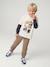 Jogging bottoms for boys beige+fir green+navy blue - vertbaudet enfant 