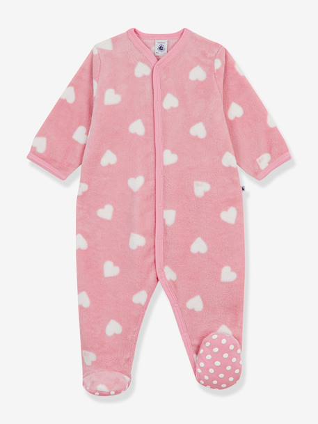 Surpyjama bébé imprimé cœurs rose clair - vertbaudet enfant 
