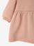Baby dress in fleece with crochet collar green+rosy - vertbaudet enfant 