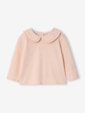 Bébé-T-shirt, sous-pull-T-shirt bébé manches longues col claudine