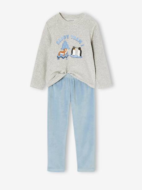 Lot de 2 pyjamas garçon bleu glacier - vertbaudet enfant 
