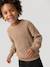 Round-neck jumper for boys marl beige - vertbaudet enfant 