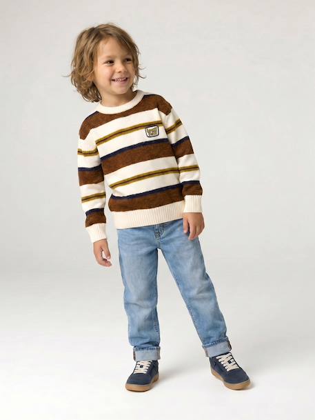 Jumper for boys hazel+navy blue - vertbaudet enfant 