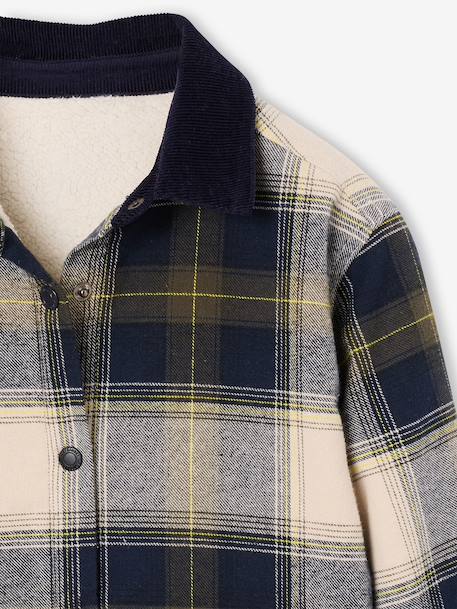 Long-sleeved shirt for boys navy blue - vertbaudet enfant 