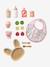 FSC®100% wooden doll mealtime set rose - vertbaudet enfant 