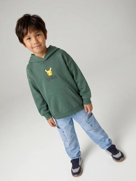 Pikachu hooded sweatshirt for boys green - vertbaudet enfant 