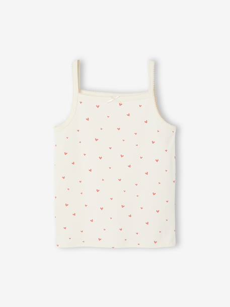 Lot de 3 débardeurs fille beige - vertbaudet enfant 