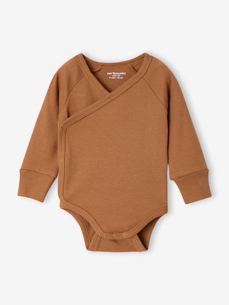 Pack of 5 long-sleeved bodysuits for baby caramel - vertbaudet enfant 