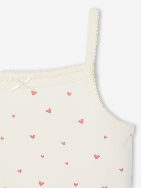 Lot de 3 débardeurs fille beige - vertbaudet enfant 