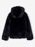 Faux fur jacket for girls black - vertbaudet enfant 