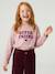 Long-sleeved T-shirt for girls green+ink blue+pale pink - vertbaudet enfant 