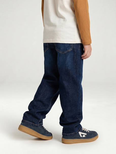 Straight-leg jeans for boys brut denim+stone - vertbaudet enfant 