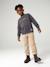 Corduroy Trousers, Easy to Slip On, for Boys beige+navy blue+slate blue - vertbaudet enfant 