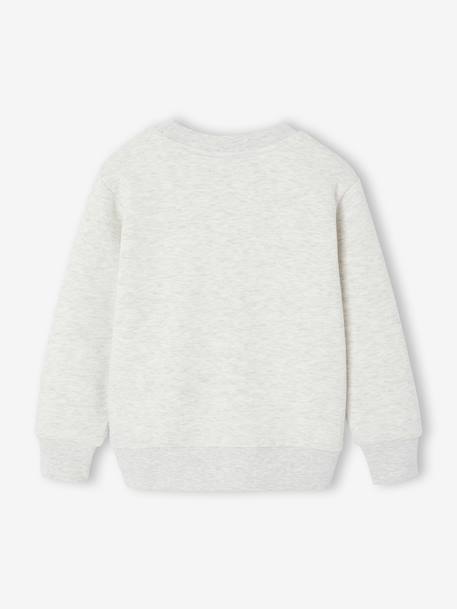 Sweatshirt with front print for boys marl red+marl white+night blue - vertbaudet enfant 