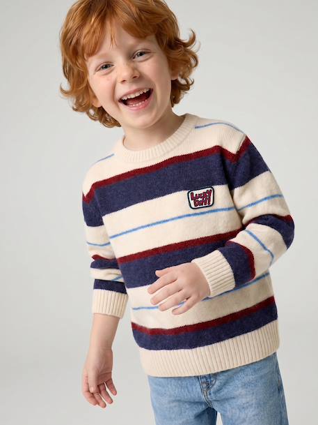 Jumper for boys hazel+navy blue - vertbaudet enfant 