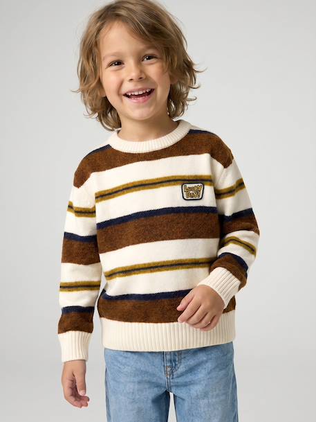 Jumper for boys hazel+navy blue - vertbaudet enfant 
