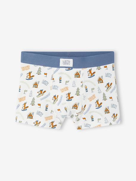 Lot de 5 boxers garçon bleu jean - vertbaudet enfant 