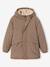 Hooded Sherpa-Lined Parka for Boys black+khaki+sage green+taupe - vertbaudet enfant 