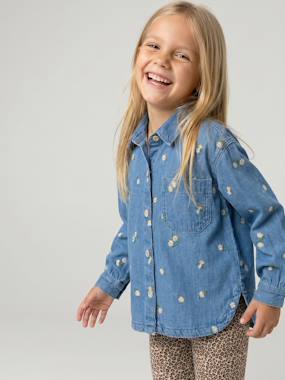Embroidered Long-sleeved shirt for girls  - vertbaudet enfant