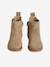 Boots fille cuir zippées beige+bronze+camel+marine+marron+vert+vieux rose - vertbaudet enfant 