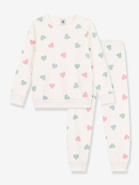 Pyjama enfant coeurs blanc - vertbaudet enfant 