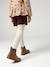 Short en velours forme paperbag fille bleu canard+camel+cannelle+chocolat+gris+mauve+vieux rose - vertbaudet enfant 