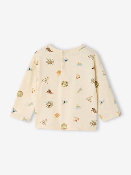 Long-sleeved T-shirt for baby vanilla - vertbaudet enfant 