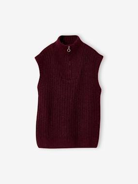Girls-Sleeveless Trucker Jumper for Girls, JONEN