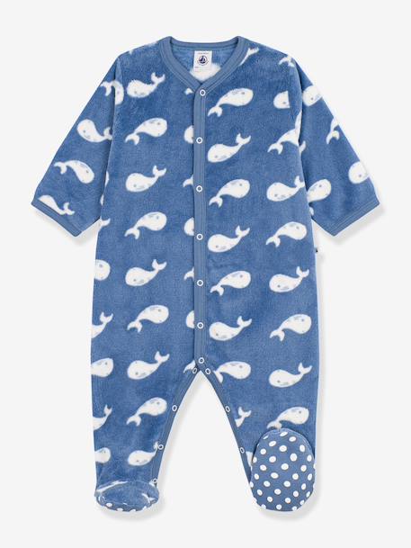 Surpyjama bébé imprimé baleine bleu nuit - vertbaudet enfant 