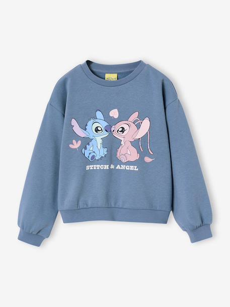 Stitch and Angel sweatshirt for girls chambray blue - vertbaudet enfant 