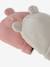 Lot de 2 bonnets naissance à oreilles d'ours bleu pâle+écru+rose poudré - vertbaudet enfant 