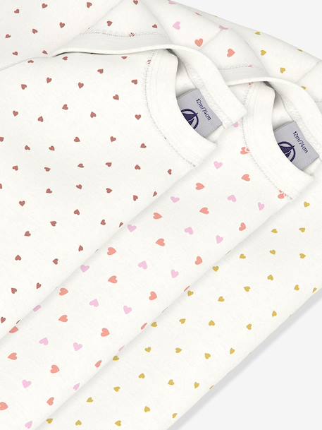 Pack of 3 long-sleeved bodysuits by PETIT BATEAU white - vertbaudet enfant 