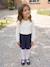 Top with Detail in Broderie Anglaise, for Girls ecru+GREEN DARK SOLID+mauve+navy blue+pale blue - vertbaudet enfant 