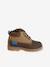 Baby first steps leather zip-up boots dark brown - vertbaudet enfant 
