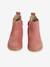 Boots fille cuir zippées beige+bronze+camel+marine+marron+vert+vieux rose - vertbaudet enfant 