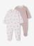 Lot de 2 dors-bien bébé fille dos pressionné beige chiné - vertbaudet enfant 