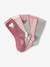 Pack of 5 Pairs of Heart Socks for Girls apricot+beige+chambray blue+mauve - vertbaudet enfant 
