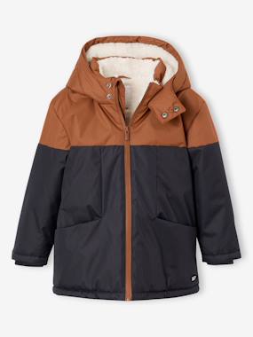 -Technical Parka with Hood for Boys