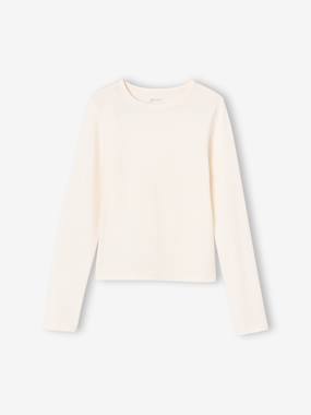 -Lot de 2 T-shirts cropped manches longues fille