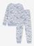 Pyjama imprimé bonhommes de neige bleu clair - vertbaudet enfant 