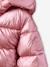 Lightweight hooded puffer jacket with a shimmer effect for girls pale pink+rose - vertbaudet enfant 