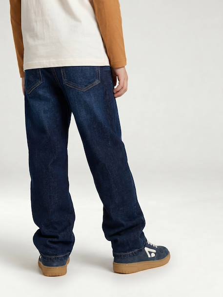 Straight-leg jeans for boys brut denim+stone - vertbaudet enfant 