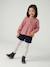 Long-sleeved blouse for girls blush+ecru - vertbaudet enfant 