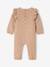 Knitted playsuit for baby girls marl beige - vertbaudet enfant 