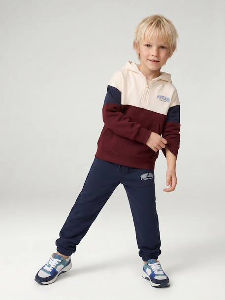 Pantalon de jogging garçon beige+marine+vert sapin - vertbaudet enfant 