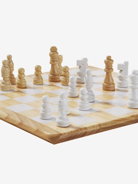 Jeu d'échecs en bois FSC® beige - vertbaudet enfant 