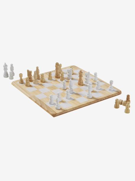 Jeu d'échecs en bois FSC® beige - vertbaudet enfant 